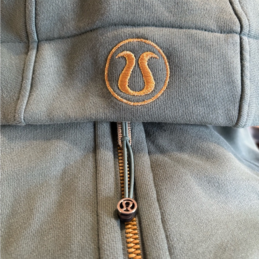 Lululemon Gray Hoodie with Gold Logo